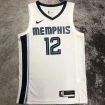 2023/24 Grizzlies MORANT #12 White NBA Jerseys