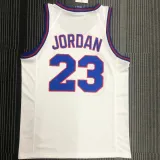JORDAN # 23 Tune Squad Concept White NBA Jerseys Hot Pressed