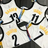 2021 Nets DURANT #7 City Edition White NBA Jerseys Hot Pressed