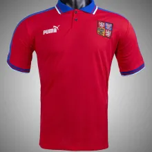1996 Czech Home Red Retro Soccer Jersey
