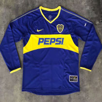 2003/2004 Boca Home Retro Long Sleeve Soccer Jersey