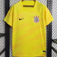 2023/24 Corinthians Yellow Goalkeeper Soccer Jersey