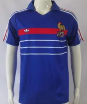1982/84 France Home Blue Retro Soccer Jersey