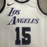2023/24 Lakers REAVES #15 White City Edition NBA Jerseys 热压