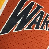 2009/10 Warriors CURRY #30 Orange Retro NBA Jerseys 热压