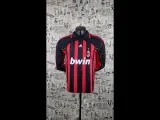 2006/07 AC Milan Home Long Sleeve Retro Soccer Jersey