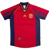 1998 Spain Home Red Retro Soccer Jersey