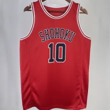 SAKURAGI #10 SHOHOKU Red NBA Jersey