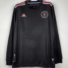 2023/24 Inter Miami Away Black Long Sleeve Soccer Jersey