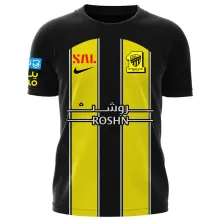 2023/24 Al Ittihad Home Yellow Black Fans Jersey 吉达联