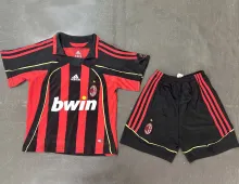 2006/07 AC Home Retro Kids Soccer Jersey