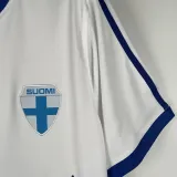 1982 Finland Home White Retro Soccer Jersey