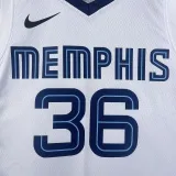 2023/24 Grizzlies SMART #36 White NBA Jerseys Hot Pressed