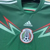 2014 Mexico Home Green Retro Soccer Jersey