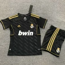 2011/12 RM Away Black Retro Kids Soccer Jersey