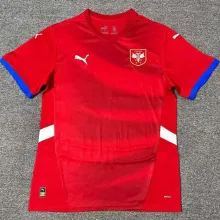 2024/25 Serbia Home Red Fans Soccer Jersey