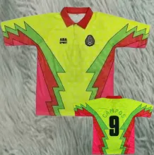 1995 Mexico Campos #9 GoalKeeper Retro Soccer Jersey 客