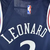 2024/25 Clippers LEONARD #2 Sapphire Blue NBA Jerseys