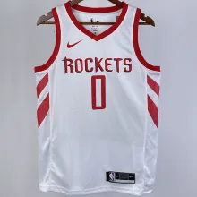 Rockets WESTBROK #0 White Home NBA Jerseys