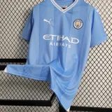 STONES #5 Man City 1:1 Home Blue Fans Jersey 2023/24 (UCL Font) ★★
