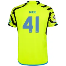 RICE #41 ARS 1:1 Quality Away Fans Jersey 2023/24 (UCL Font) ★★
