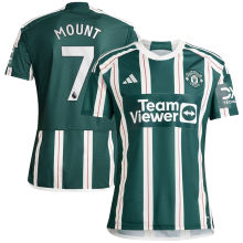 MOUNT #7 M Utd 1:1 Quality Away Fans Jersey 2023/24 (League Font 联赛字体) ★★