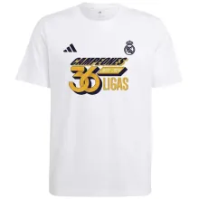 2024 RM Madrid 36 CAMPEONES Cotton White Shirt