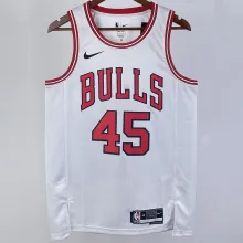 2023/24 Bulls JORDAN #45 White NBA Jerseys 热压