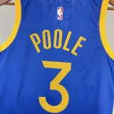 2023/24 Warriors POOLE #3 Blue NBA Jerseys