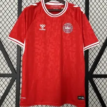 2024/25 Denmark Home Red Fans Soccer Jersey