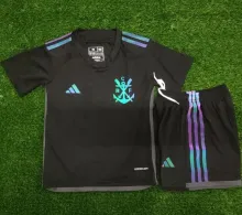 2023/24 Flamengo Third Black Kids Soccer Jersey