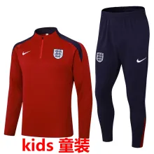 2024/25 England Maroon Kids Sweater Tracksuit