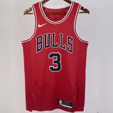 2023/24 Bulls WADE #3 Red NBA Jerseys 热压