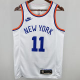 NY Knicks BRUNSON #11 White 75th Retro NBA Jerseys 75周年