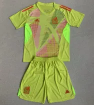 2024/25 Mexico Goalkeeper Kids Soccer Jersey 墨西~