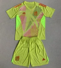 2024/25 Mexico Goalkeeper Kids Soccer Jersey 墨西~