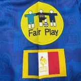1996 France Home Blue Retro Soccer Jersey
