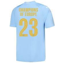 CHAMPIONS OF EUROPE #23 Man City 1:1 Home Blue Fans Jersey 2023/24 ★★