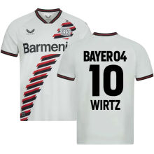 WIRTZ #10 Leverkusen Away Fans Soccer Jersey 2023/24 有号上广告条 ★★