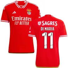 DI MARIA #11 Benfica 1:1 Quality Home Red Fans Jersey (League Font Font 联赛字体) ★★