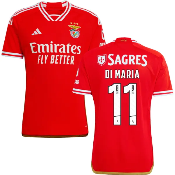 DI MARIA #11 Benfica 1:1 Quality Home Red Fans Jersey (League Font Font 联赛字体) ★★