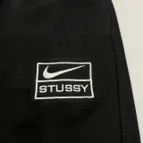 2024/25 Nk~ Black Pure Cotton Sports Trousers Zipper style