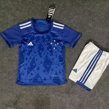 2024/25 Cruzeiro Home Kids Soccer Jersey