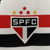 2024/25 Sao Paulo Home White Fans Soccer Jersey