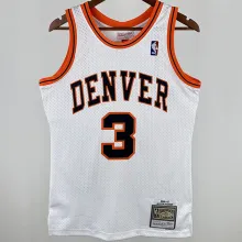 2006/07 Nuggets IVERSON #3 White Retro NBA Jerseys 热压