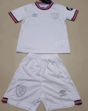 2023/24 West Hamt Away White Kids Soccer Jersey