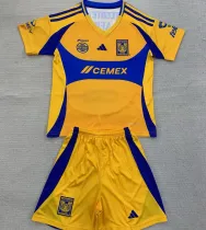 2024/25 U.A.N.L Tiger Home Yellow Kids Soccer Jersey