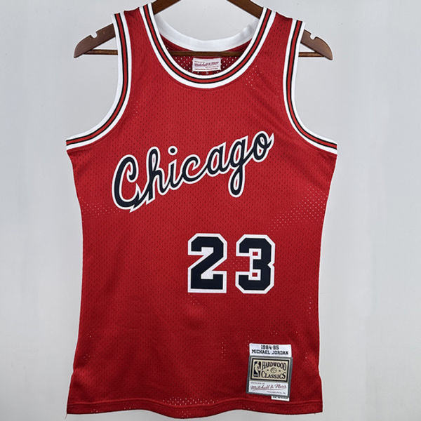 1984/1985 Bulls JORDAN #23 Red Retro NBA Jerseys 热压