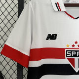 2024/25 Sao Paulo Home White Fans Soccer Jersey