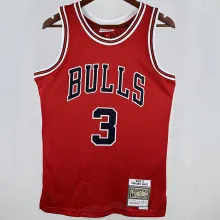 2016/17 Bulls WADE #3 Red Retro NBA Jerseys 热压